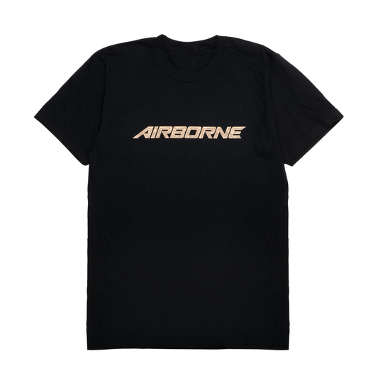 Airborne Black Camo Fill Tee